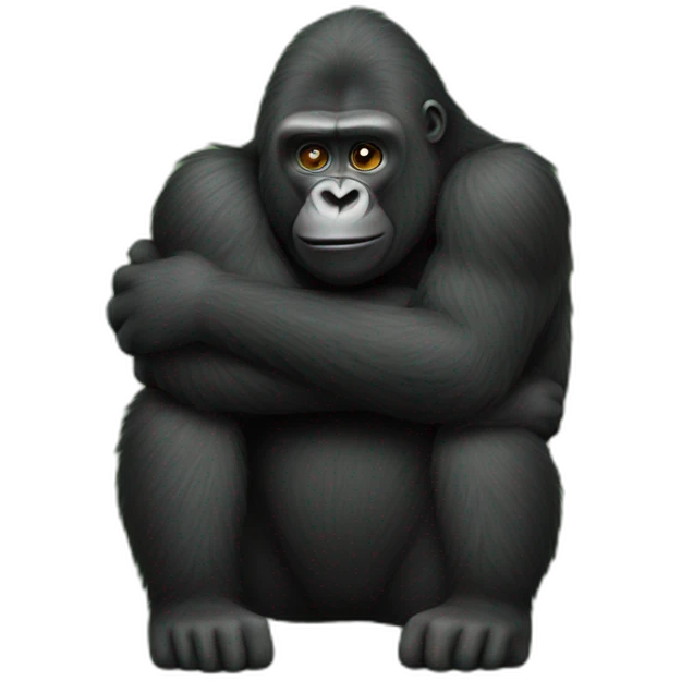 Fourmi hugs gorille emoji