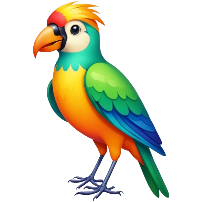 Tropical bird emoji