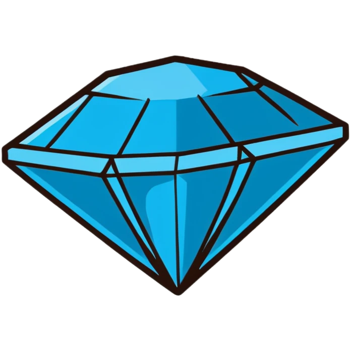 blue diamond emoji