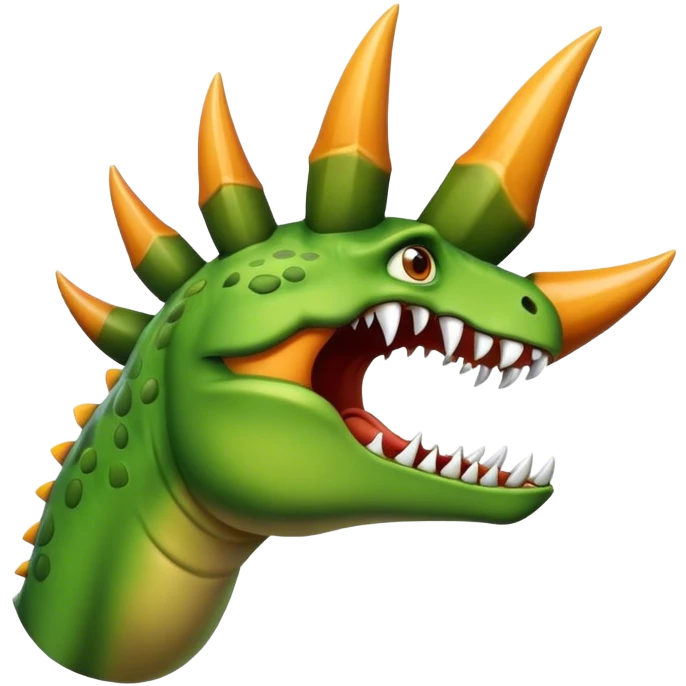 dinosaur claws showing like emoji