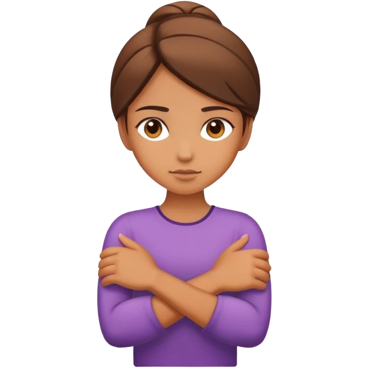 Chica cruzada de brazos emoji
