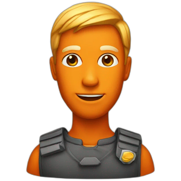Statut orange emoji