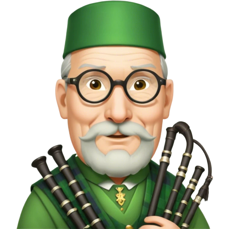 Green Bagpiper emoji