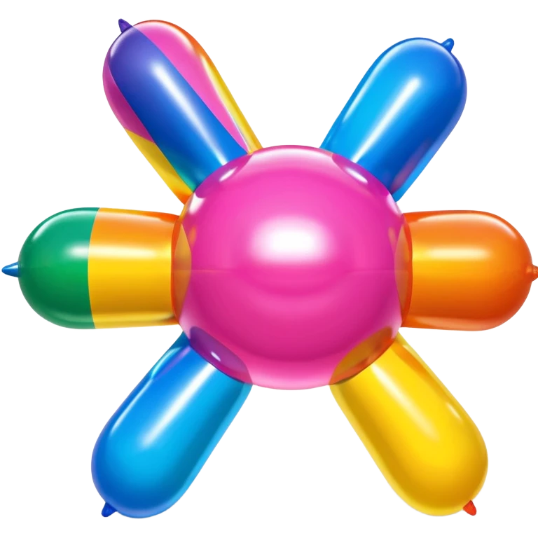   jeff koons style inflatable abstract art SPAM sculpture  emoji