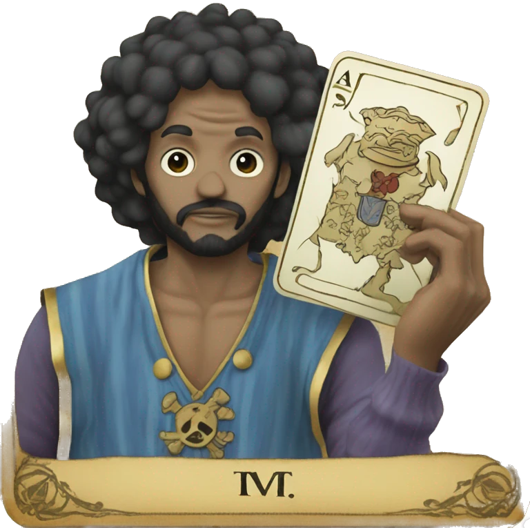 One piece of Tarot card  emoji