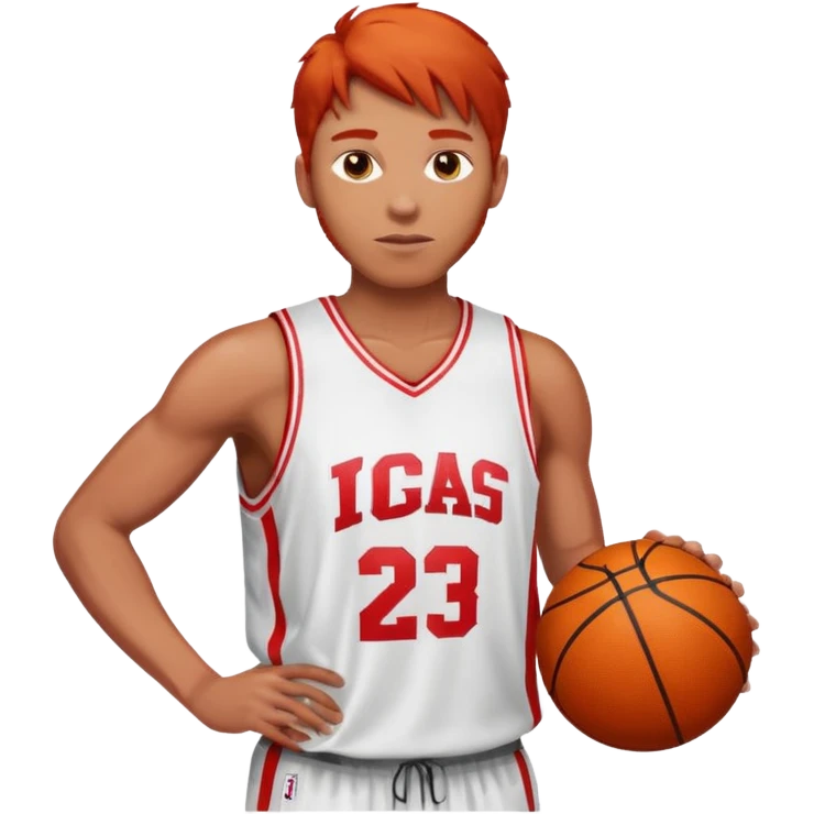 basketball player red haired man emoji