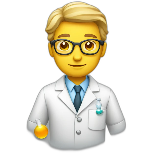 scientist chemist biologist emoji