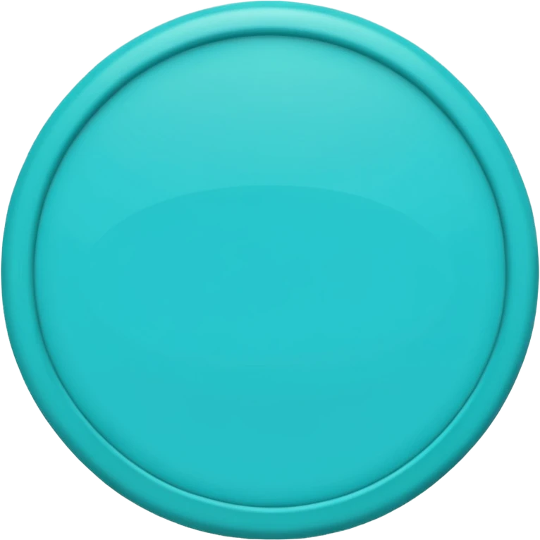 turquoise circle emoji