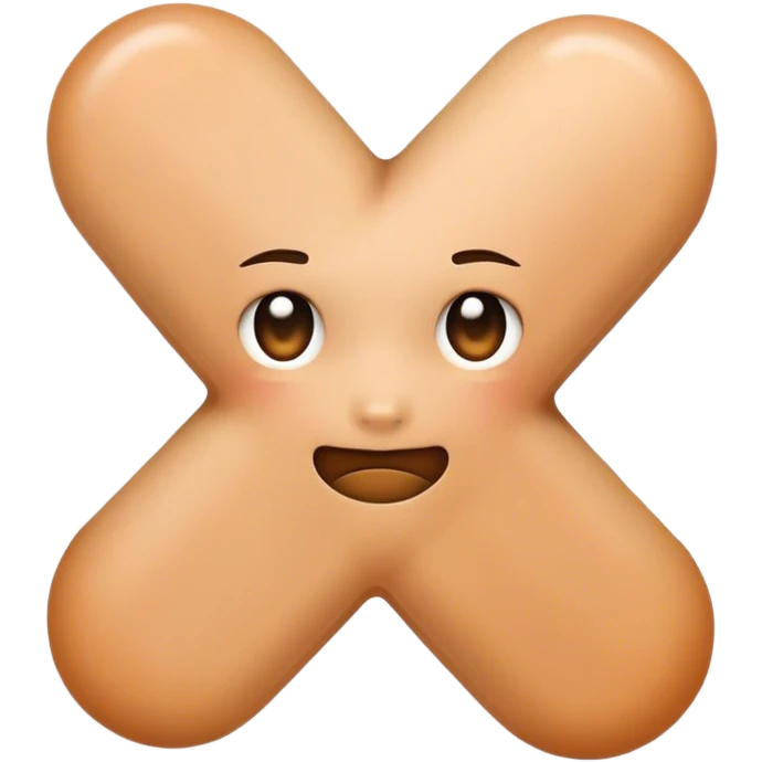 cute x mark emoji