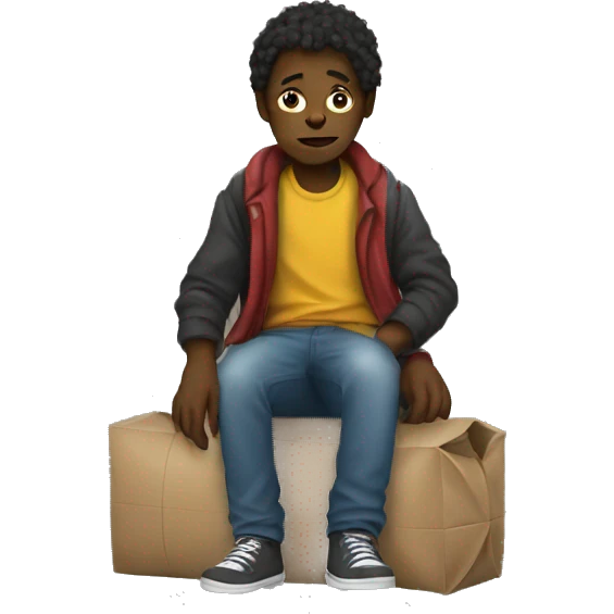 young Homeless emoji