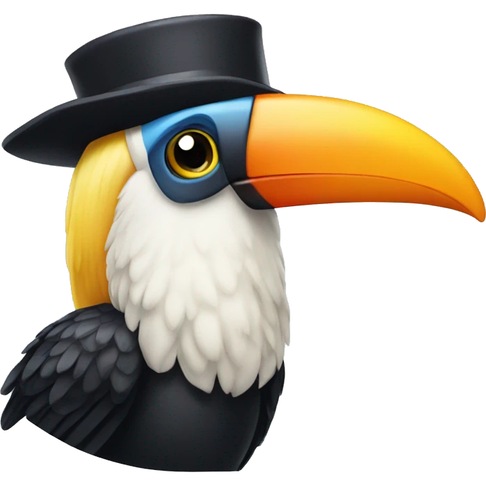 an old toucan with white beard emoji