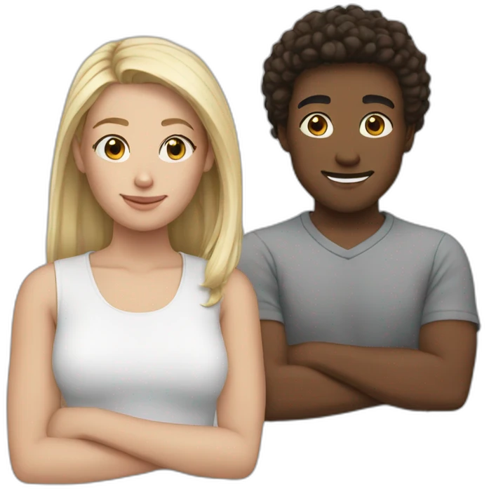 four white friends emoji