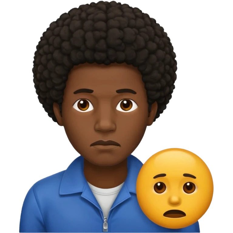 hombre afroamericano cansado   emoji