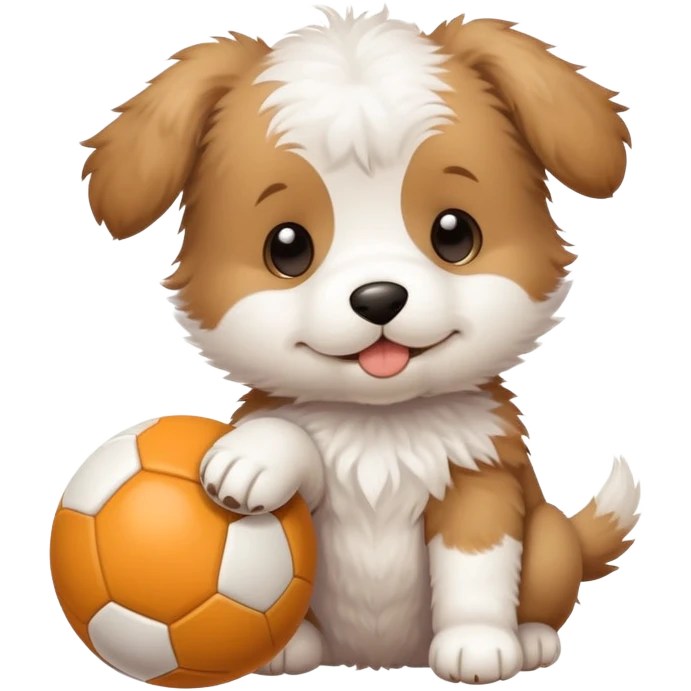i want to create a collection of moodle (or maltipoo) puppies doing a range of activities, like playing with a ball, or eating, or shaking hands. emoji