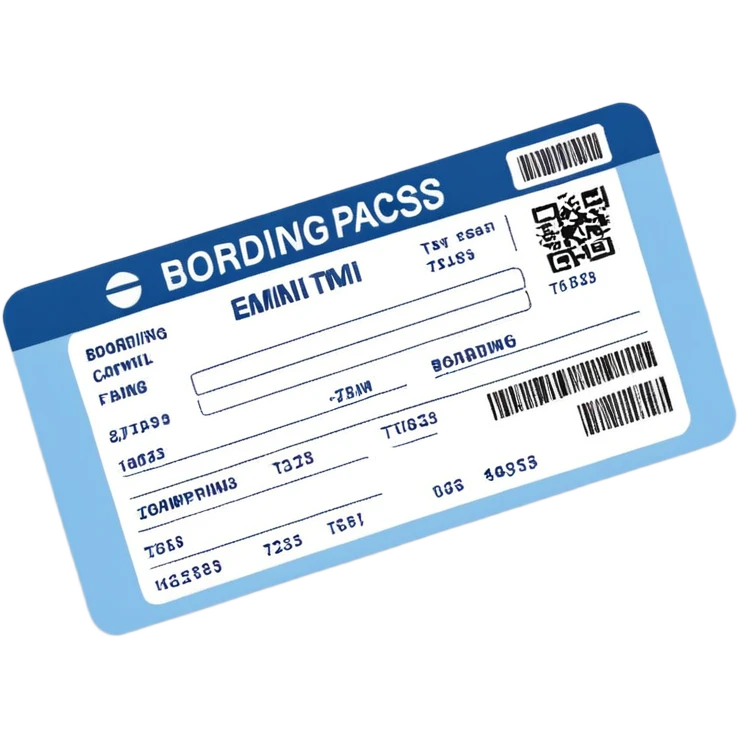 boarding pass emoji