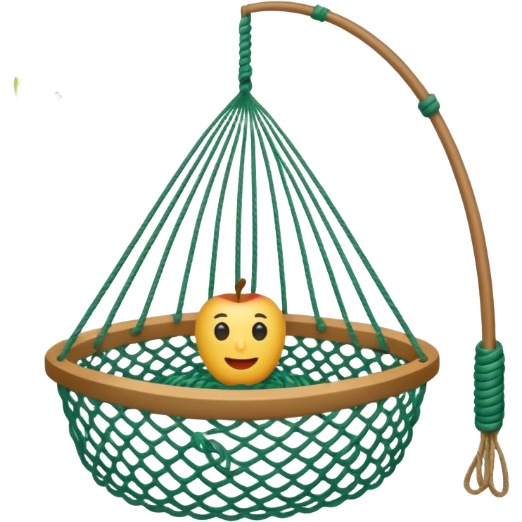 fishing net simple apple emoji style emoji