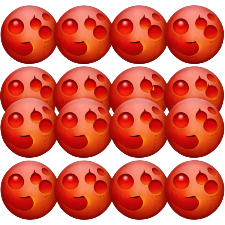 Red moon from lunar eclipse emoji