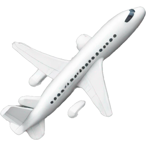 Make a plane flying in two buildings  emoji