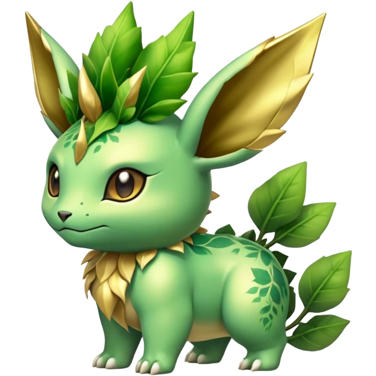 Shiny Exotic Ivysaur-Leafeon-Bayleaf-Hybrid-Creature emoji