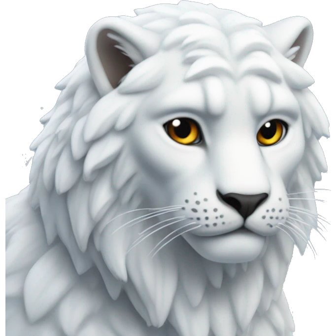 Panthère des neiges de proil emoji