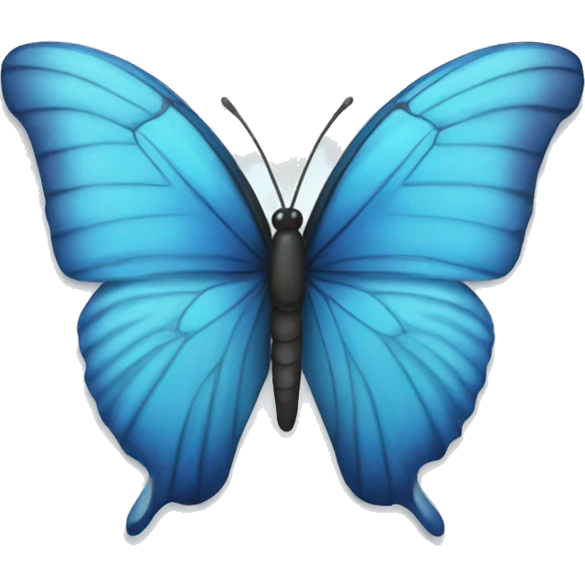 Blue butterfly emoji