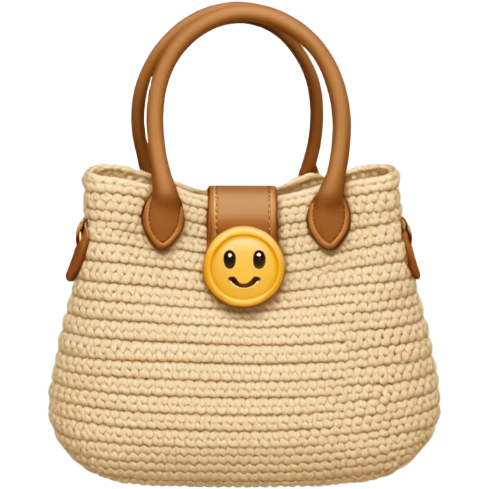 Bolsa de crochê  emoji