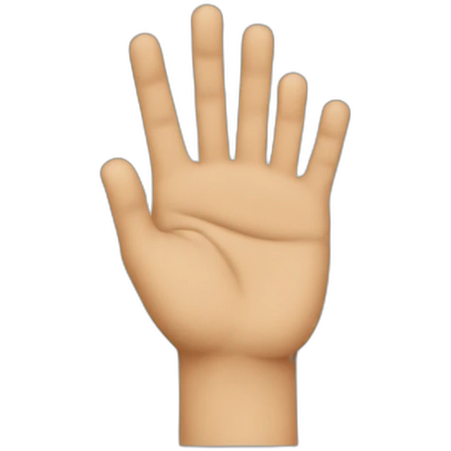 Person with 2 fingers emoji