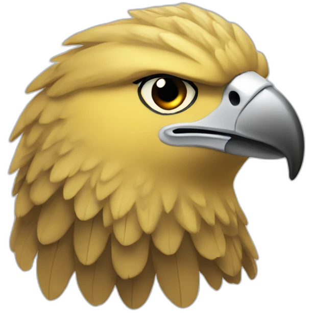 cabeza de aguila vista lateral emoji