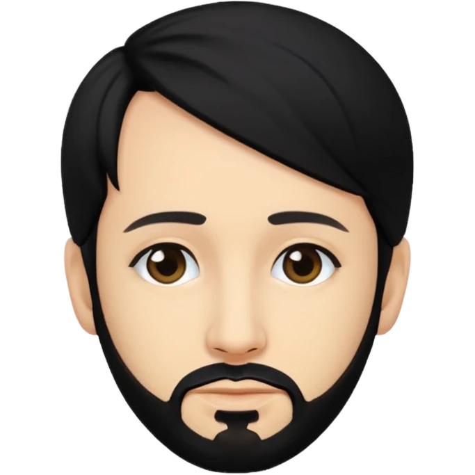 AJ McLean with black hair emoji
