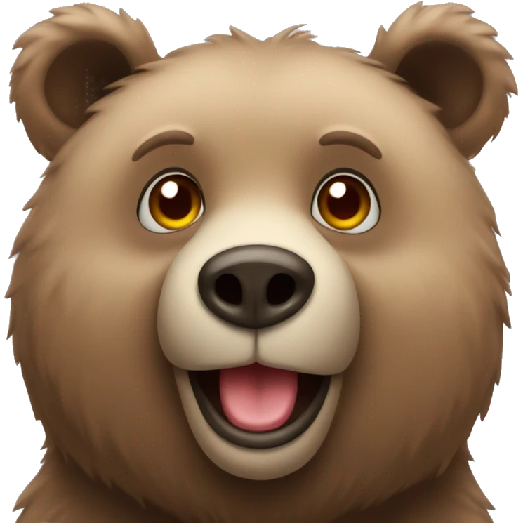 Bear with Heart eyes emoji