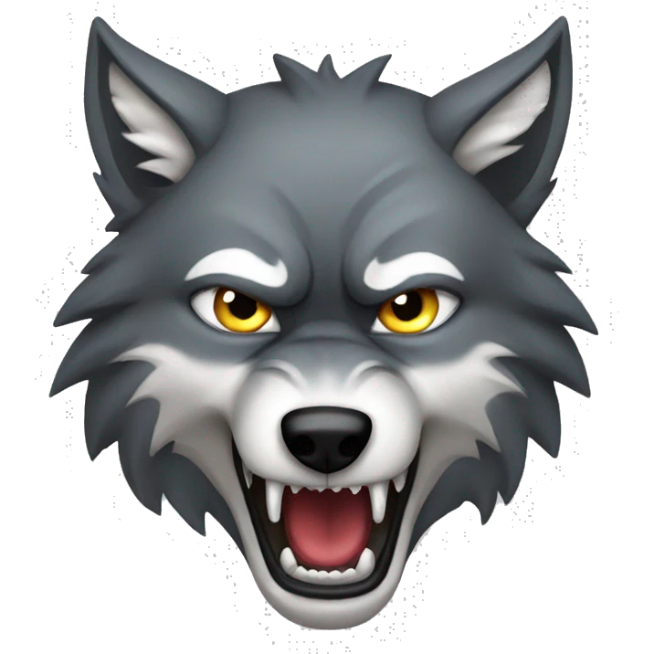 angry wolf emoji