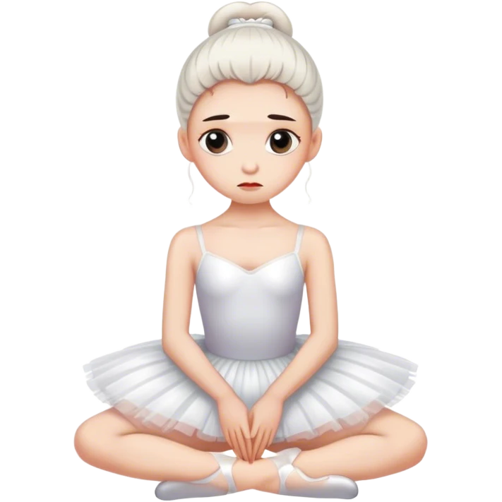 ballerina is sad emoji