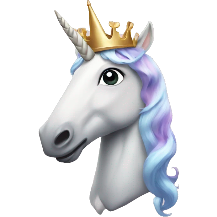 unicorn with crown emoji