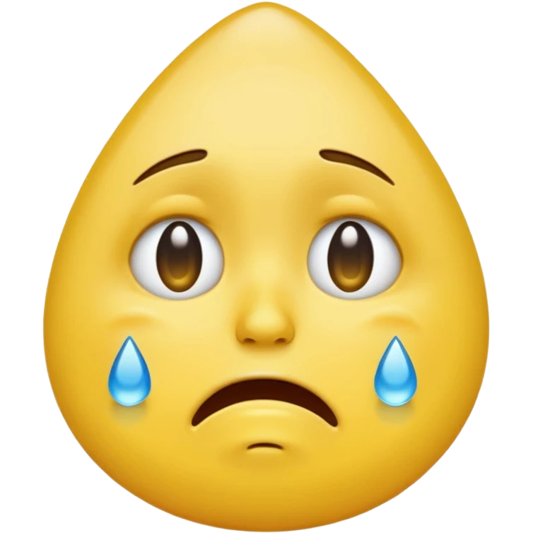Crying unisex yellow emoji emoji