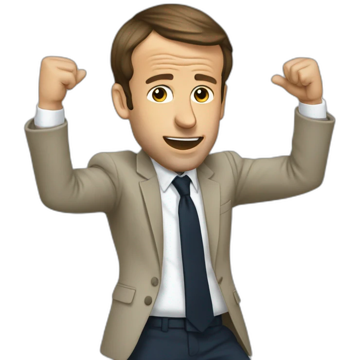 macron qui dab emoji