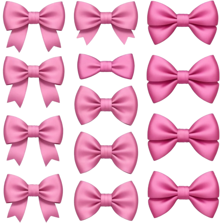 Cute girly bows emoji