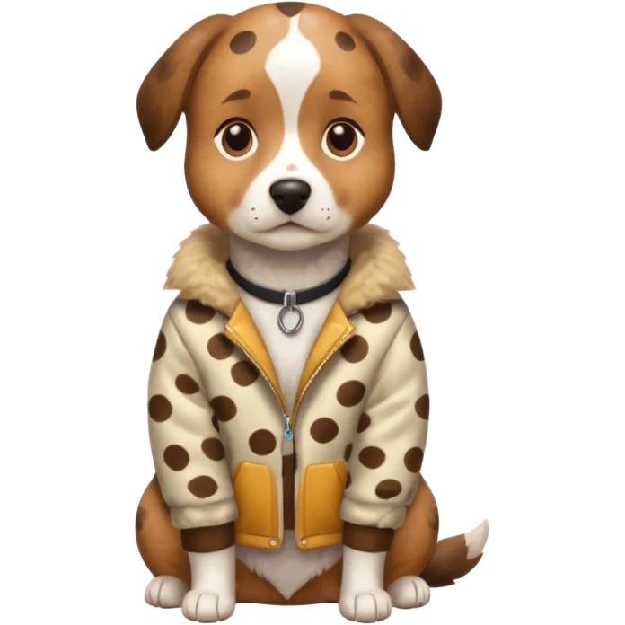 spotted jackets dog emoji