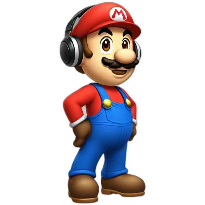 Super Mario dj emoji