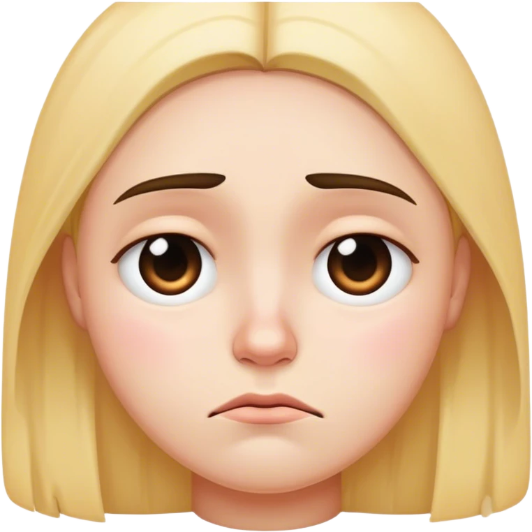 Sad face emoji