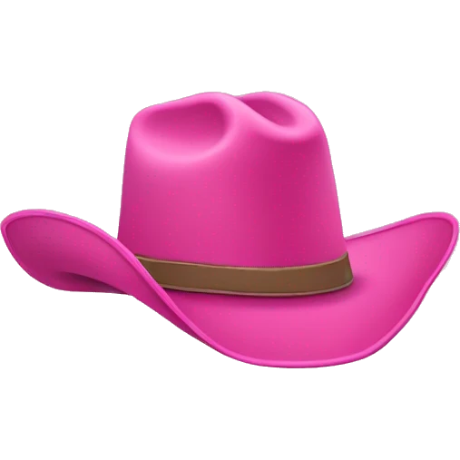 pink cowboy hat emoji
