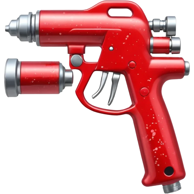 red paint Spray Gun emoji