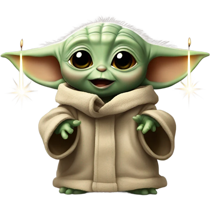 baby yoda singing happy birthday emoji