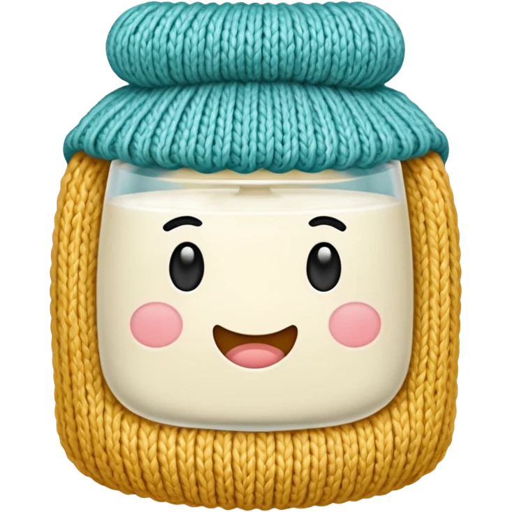 knitting milk colour emoji