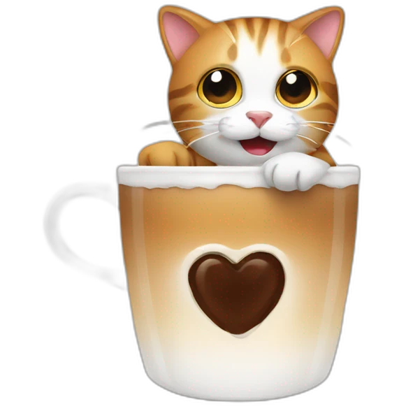 Cats and coffe emoji