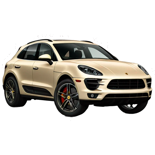 Beige Porsche macan realistic emoji