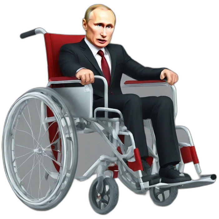 Crazy vladimir putin wheelchair fresh meat cube emoji