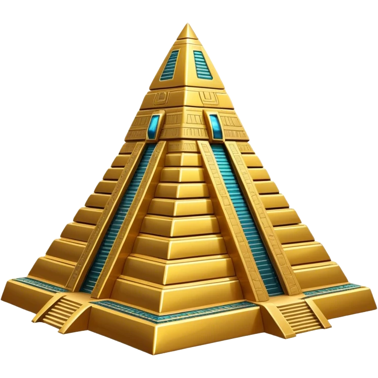 Annunaki ancient gold ziggurat spaceship emoji