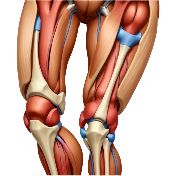 knee muscle anatomy emoji