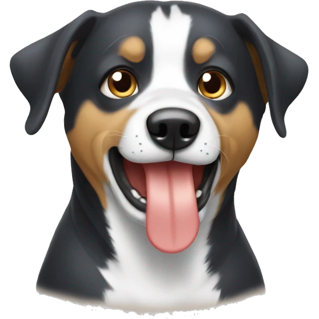 Un chien qui mange emoji