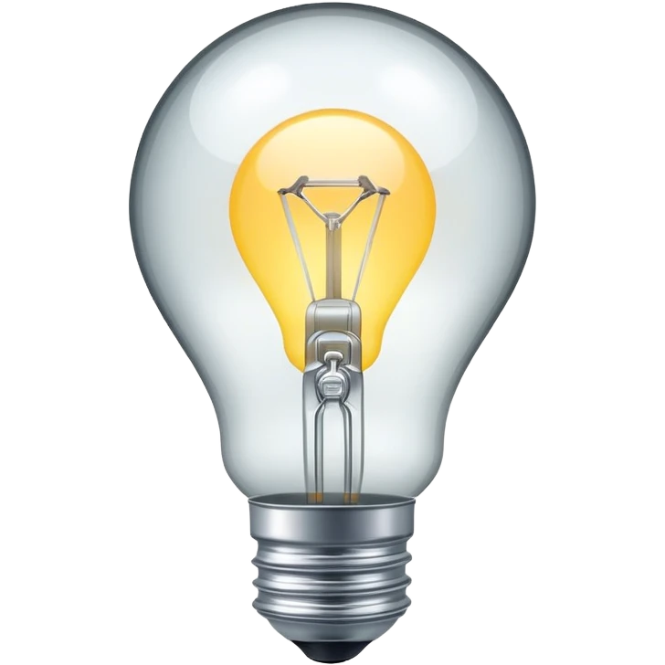 electric bulb light on emoji